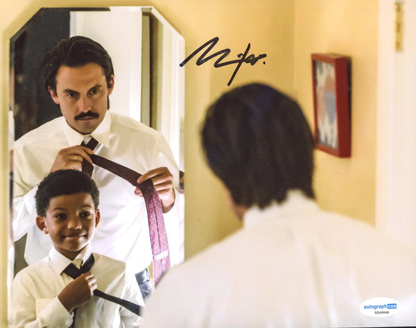 Milo Ventimiglia This is Us SIgned Autograph 8x10 Photo ACOA