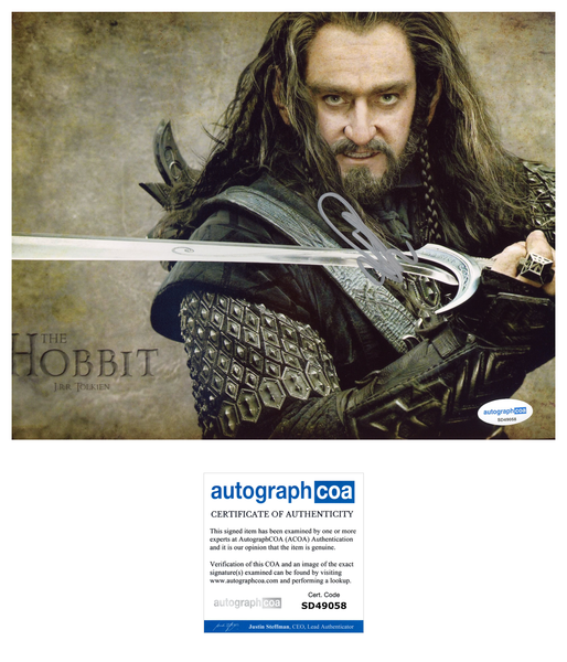 Richard Armitage Hobbit Signed Autograph 8x10 Photo ACOA