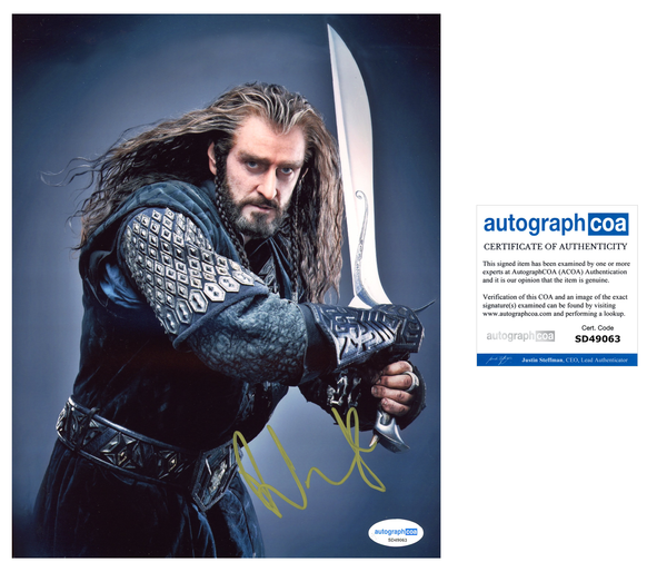 Richard Armitage Hobbit Signed Autograph 8x10 Photo ACOA