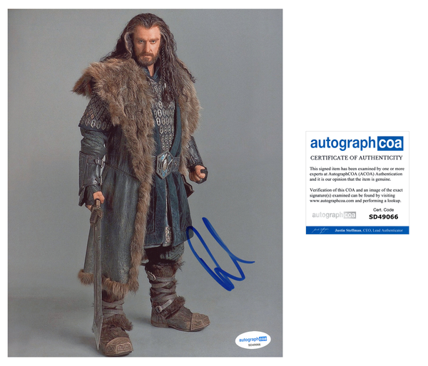 Richard Armitage Hobbit Signed Autograph 8x10 Photo ACOA