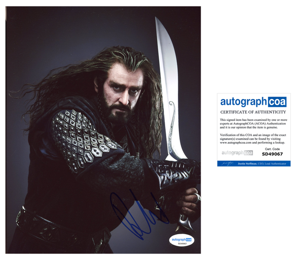 Richard Armitage Hobbit Signed Autograph 8x10 Photo ACOA