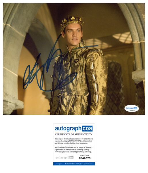 Jonathan Rhys Meyers Tudors Signed Autograph 8x10 Photo ACOA