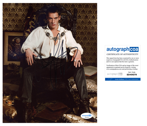 Jonathan Rhys Meyers Tudors Signed Autograph 8x10 Photo ACOA