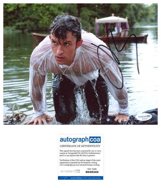 Jonathan Bailey Bridgerton Signed Autograph 8x10 Photo ACOA