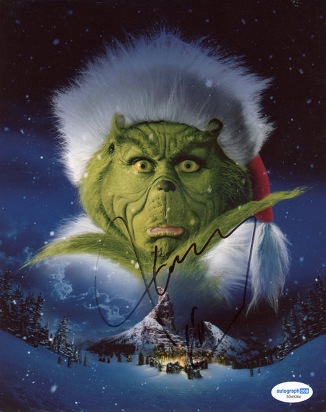 Jim Carrey Grinch Signed Autograph 8x10 Photo ACOA