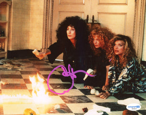 Cher Witches of Eastwick Signed Autograph 8x10 Photo ACOA