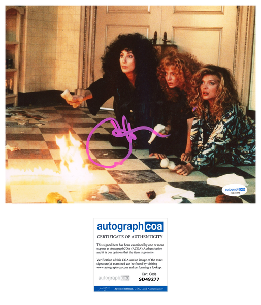 Cher Witches of Eastwick Signed Autograph 8x10 Photo ACOA