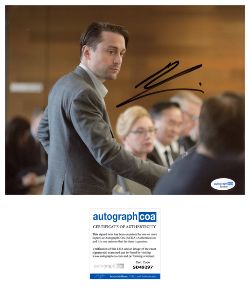 Kieran Culkin Succession Signed Autograph 8x10 Photo ACOA