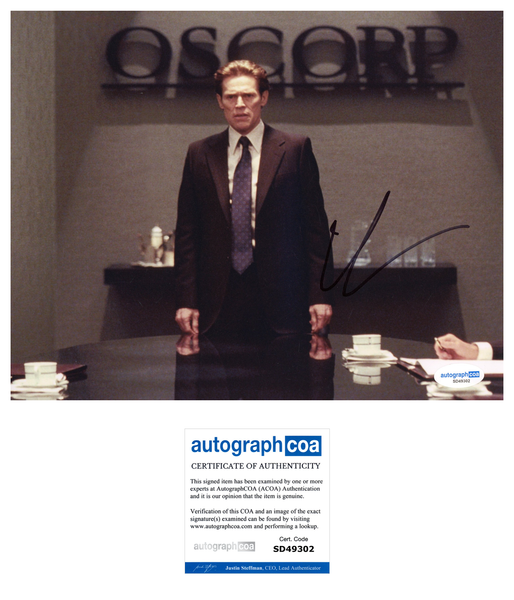 Willem Dafoe Spider-Man Signed Autograph 8x10 photo ACOA