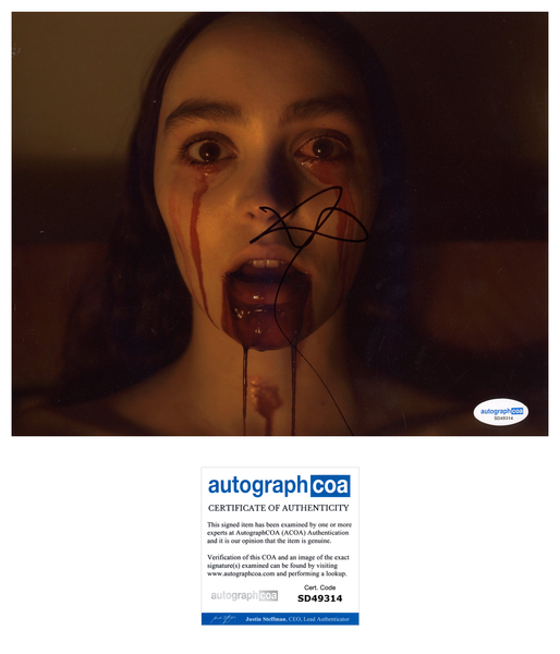 Lily Rose Depp Nosferatu Signed Autograph 8x10 Photo ACOA