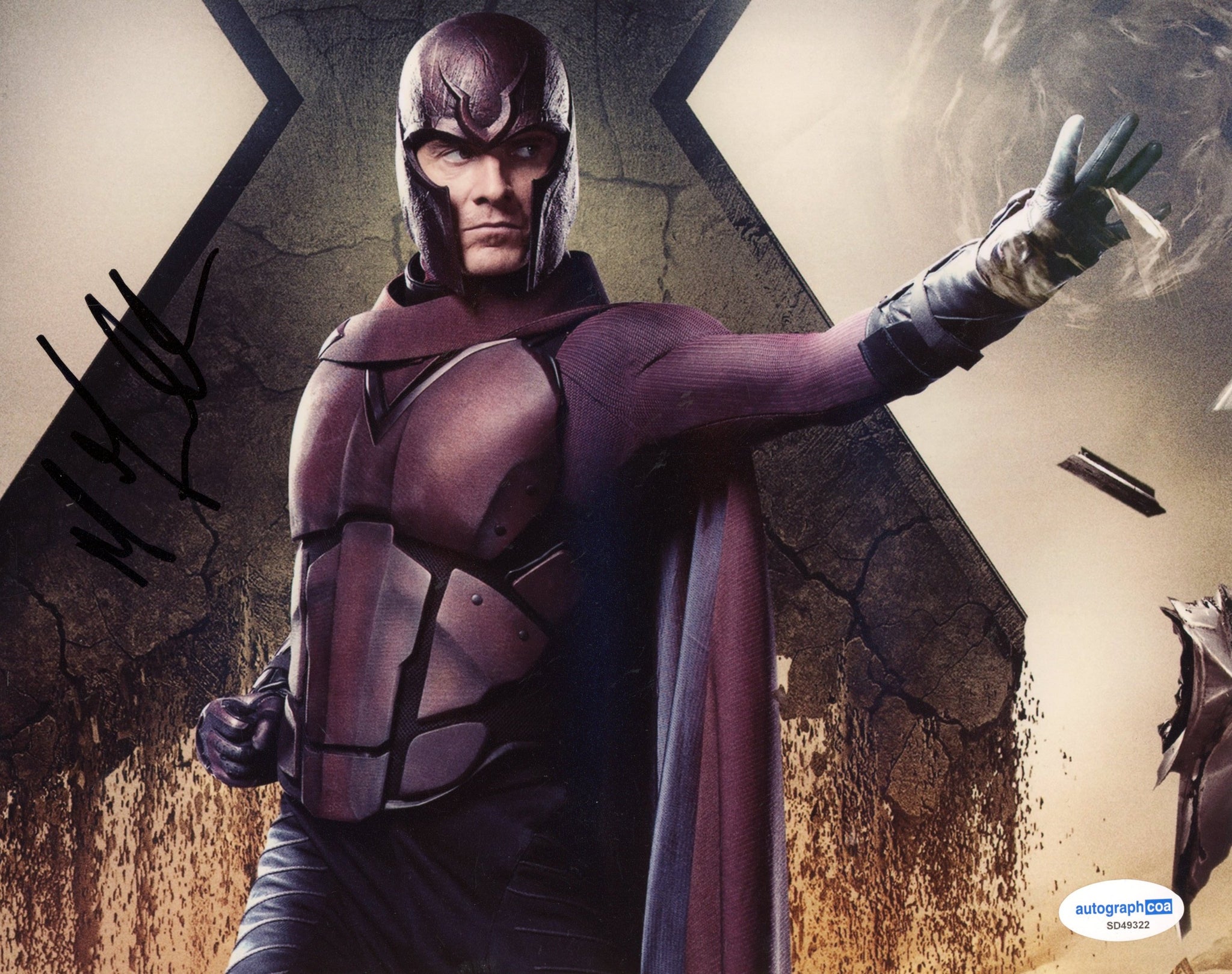 Michael Fassbender X-Men Signed Autograph 8x10 Photo ACOA