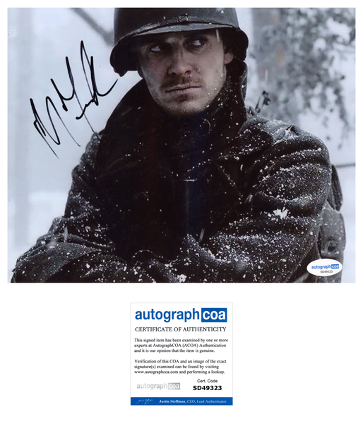 Michael Fassbender Band of Brothers Signed Autograph 8x10 Photo ACOA