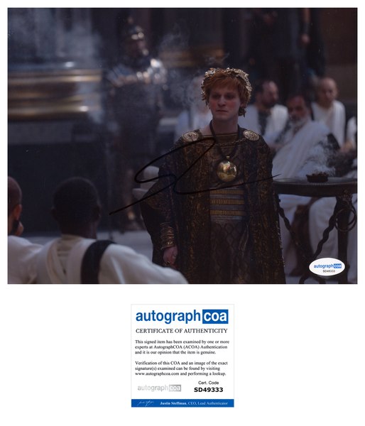 Fred Hechinger Gladiator Signed Autograph 8x10 Photo ACOA