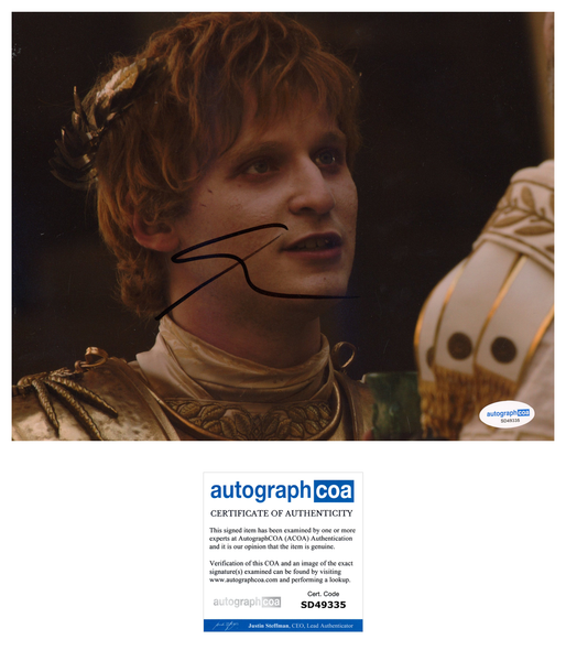 Fred Hechinger Gladiator Signed Autograph 8x10 Photo ACOA