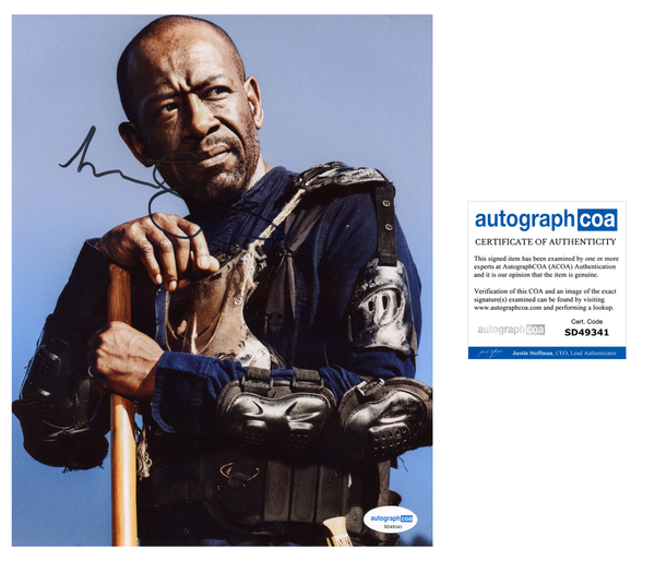 Lennie James Walking Dead Signed Autograph 8x10 Photo ACOA