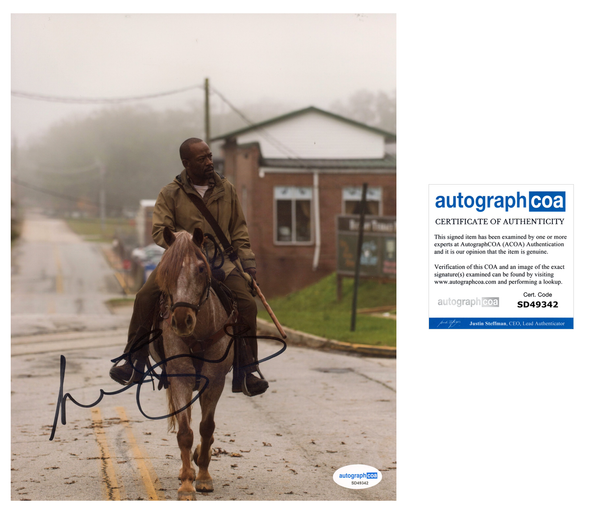 Lennie James Walking Dead Signed Autograph 8x10 Photo ACOA