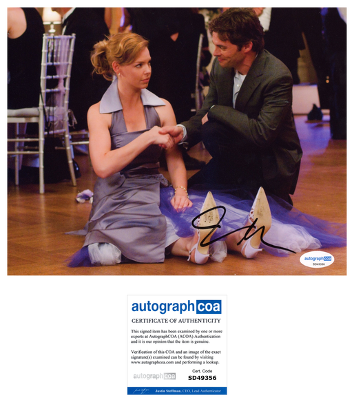 James Marsden 27 Dresses Signed Autograph 8x10 Photo ACOA