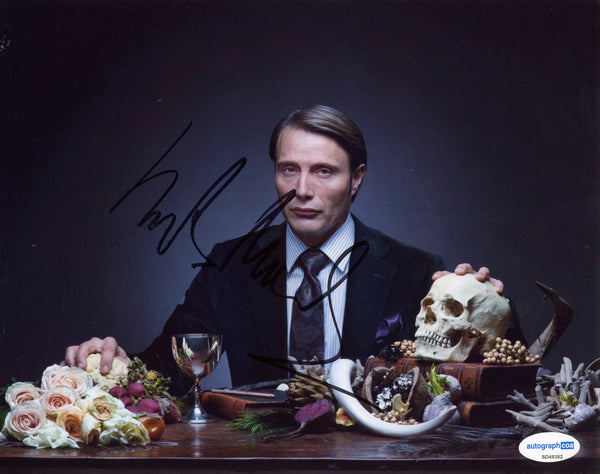 Mads Mikkelsen Hannibal Signed Autograph 8x10 Photo ACOA