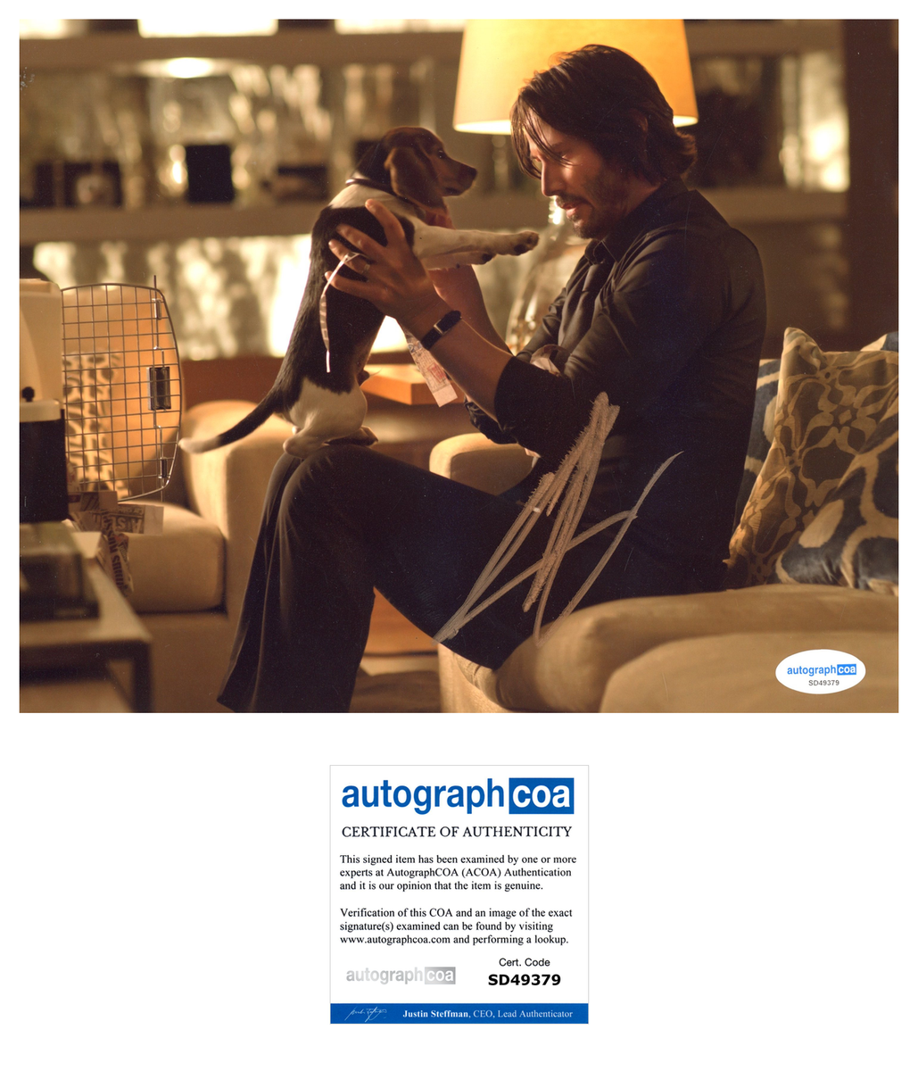 Keanu Reeves John Wick Signed Autograph 8x10 Photo ACOA | Outlaw ...