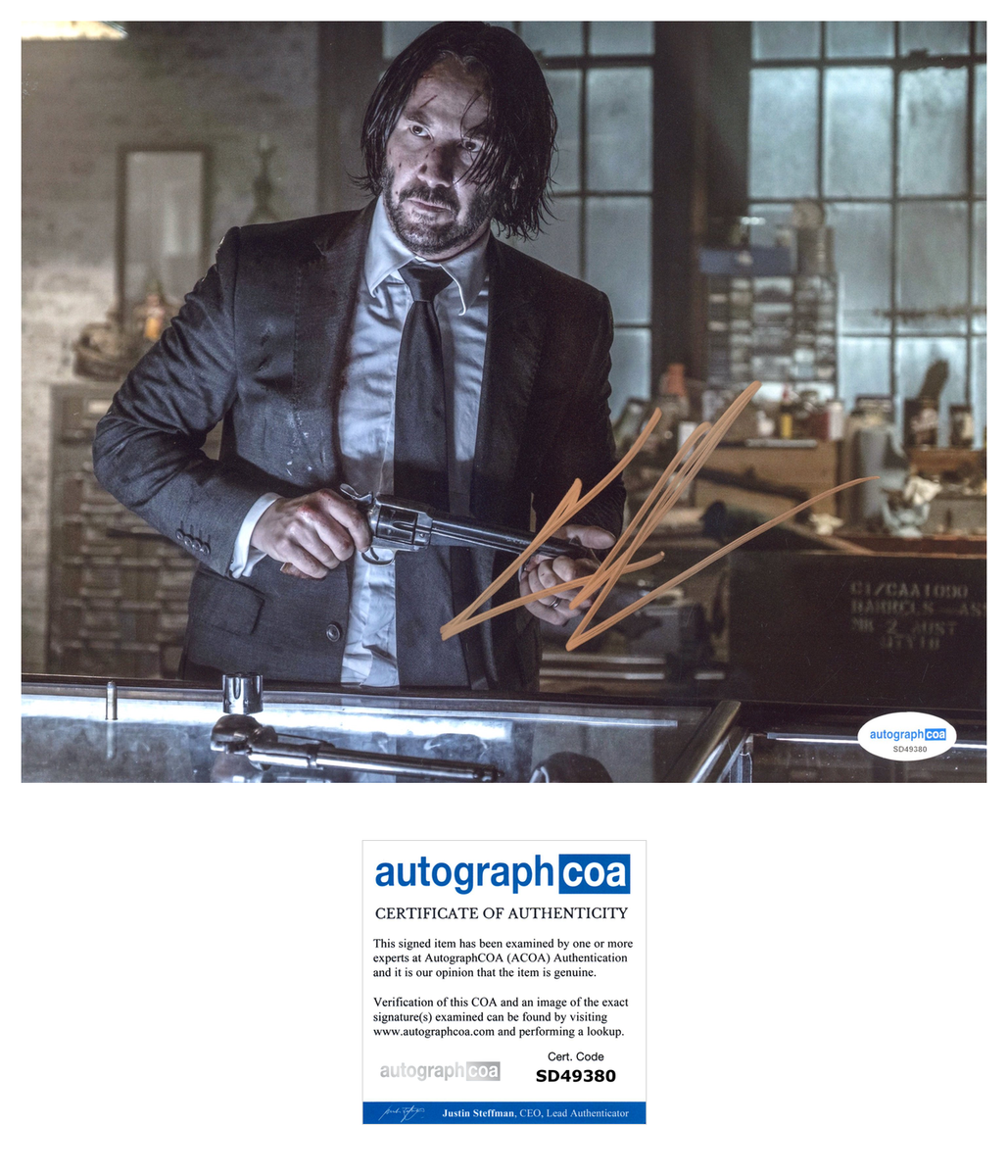 Keanu Reeves John Wick Signed Autograph 8x10 Photo ACOA | Outlaw ...