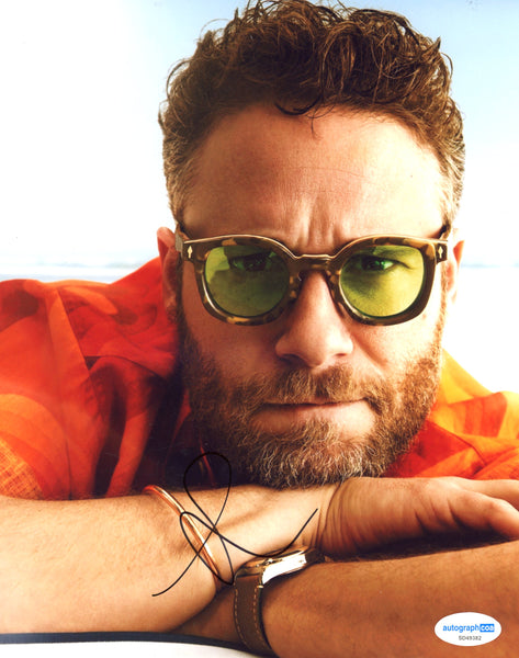 Seth Rogen Signed Autograph 8x10 Photo ACOA