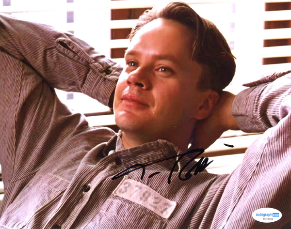 Tim Robbins Shawshank Signed Autograph 8x10 Photo ACOA