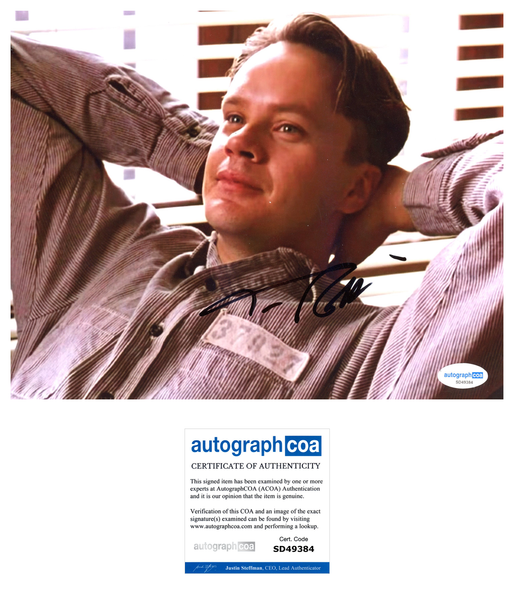 Tim Robbins Shawshank Signed Autograph 8x10 Photo ACOA