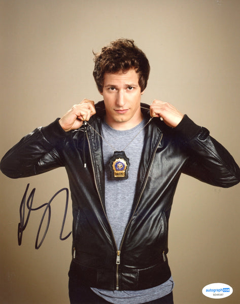 Andy Samberg Brooklyn 99 Signed Autograph 8x10 Photo ACOA
