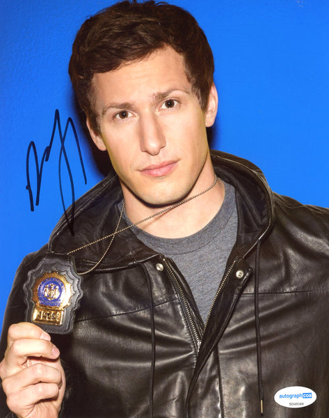 Andy Samberg Brooklyn 99 Signed Autograph 8x10 Photo ACOA