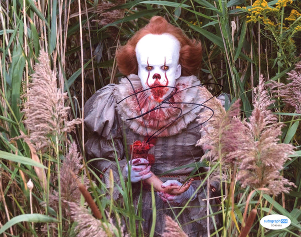 Bill Skarsgard IT Signed Autograph 8x10 Photo ACOA