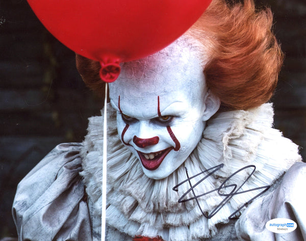 Bill Skarsgard IT Signed Autograph 8x10 Photo ACOA