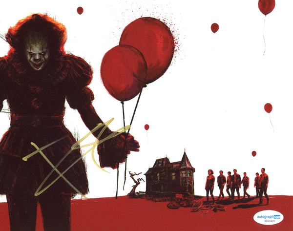 Bill Skarsgard IT Signed Autograph 8x10 Photo ACOA