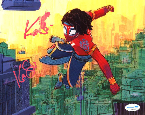 Karan Soni SpiderVerse Signed Autograph 8x10 Photo ACOA