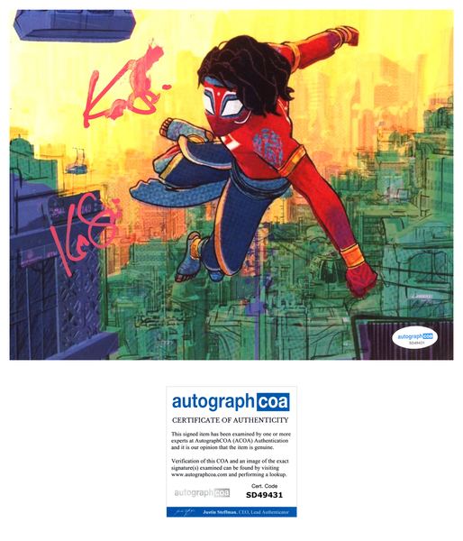 Karan Soni SpiderVerse Signed Autograph 8x10 Photo ACOA