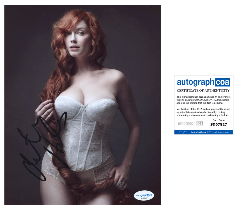 Christina Hendricks Sexy Signed Autograph 8x10 Photo ACOA | Outlaw Hobbies Authentic Autographs Christina Hendricks Sexy Signed Autograph 8x10 Photo ACOA | Outlaw Hobbies Authentic Autographs