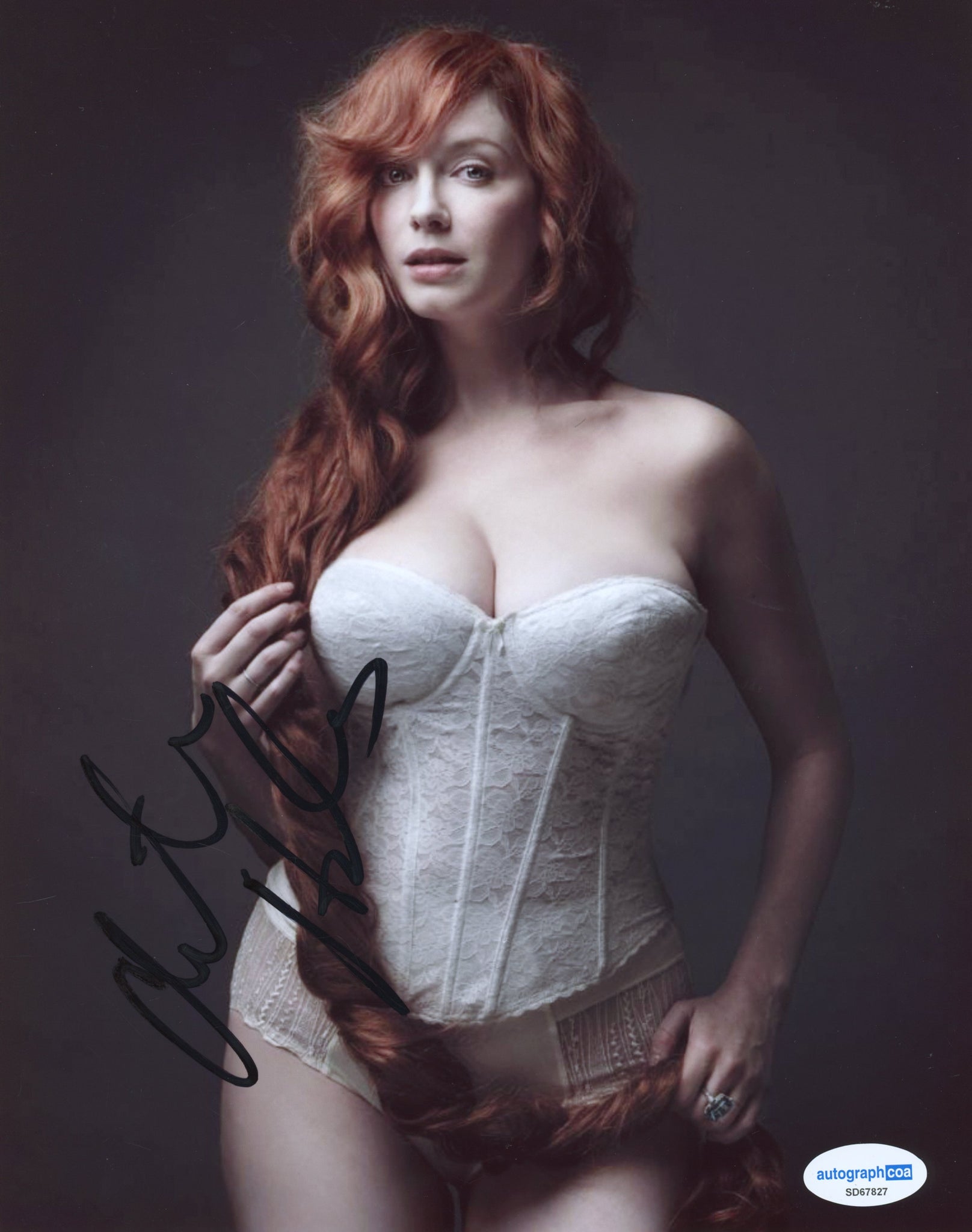 Christina Hendricks Sexy Signed Autograph 8x10 Photo ACOA | Outlaw Hobbies Authentic Autographs Christina Hendricks Sexy Signed Autograph 8x10 Photo ACOA | Outlaw Hobbies Authentic Autographs