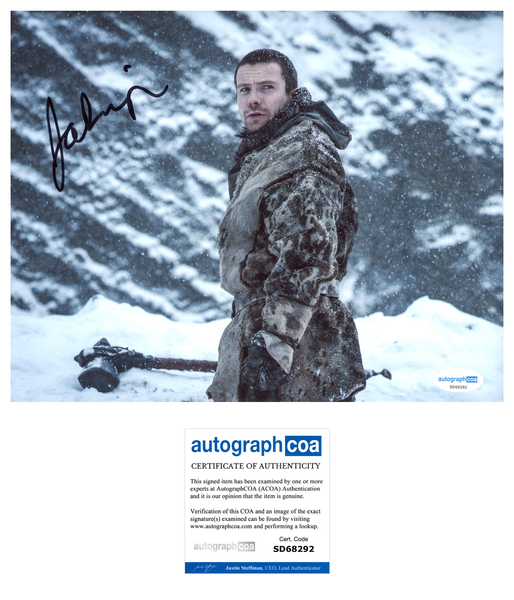 Joe Dempsie Game of Thrones Signed Autograph 8x10 Photo ACOA