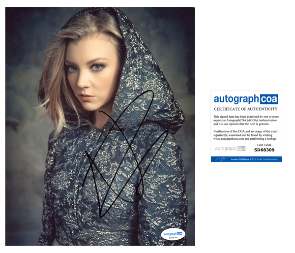 Natalie Dormer Sexy Signed Autograph 8x10 Photo ACOA