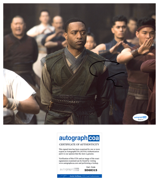 Chiwetel Ejiofor Doctor Strange Signed Autograph 8x10 Photo ACOA
