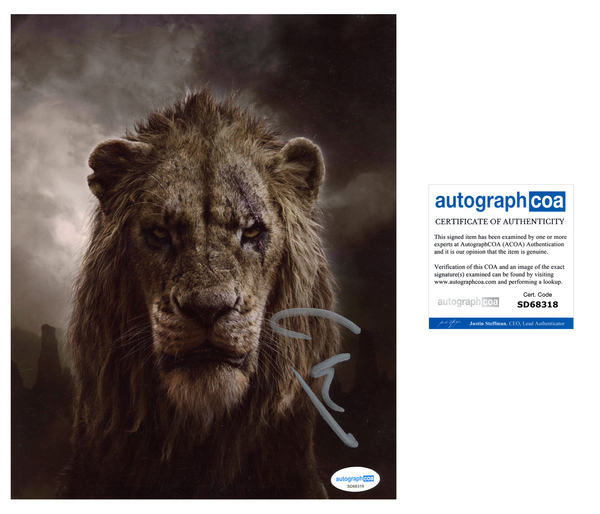 Chiwetel Ejiofor Lion King Signed Autograph 8x10 Photo ACOA