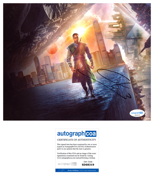 Chiwetel Ejiofor Doctor Strange Signed Autograph 8x10 Photo ACOA