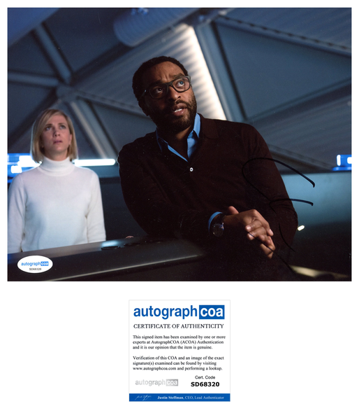 Chiwetel Ejiofor Martian Signed Autograph 8x10 Photo ACOA