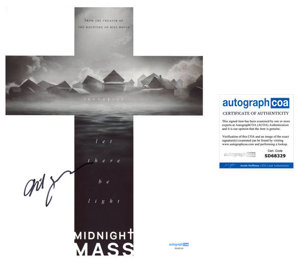 Mike Flanagan Midnight Mass Signed Autograph 8x10 Photo ACOA