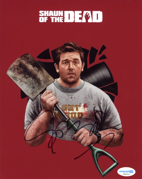 Nick Frost Shaun of the Dead Signed Autograph 8x10 Photo ACOA