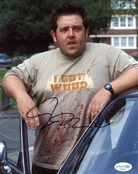Nick Frost Shaun of the Dead Signed Autograph 8x10 Photo ACOA