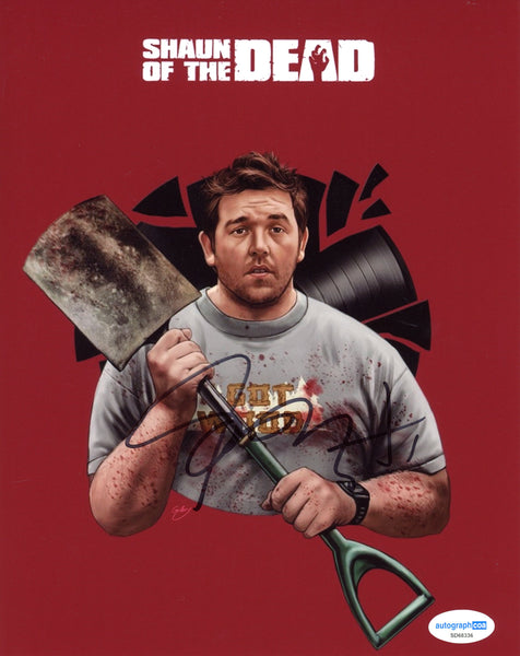 Nick Frost Shaun of the Dead Signed Autograph 8x10 Photo ACOA