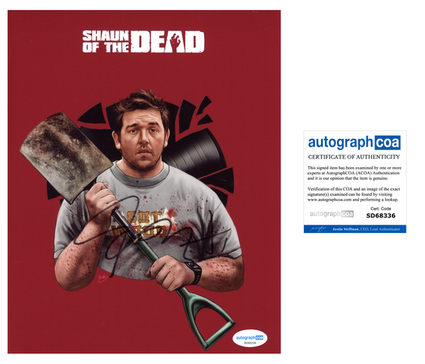 Nick Frost Shaun of the Dead Signed Autograph 8x10 Photo ACOA