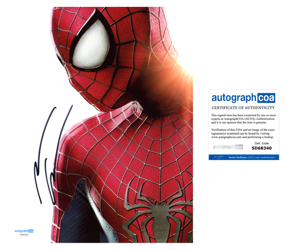 Andrew Garfield Spider-Man Signed Autograph 8x10 Photo ACOA