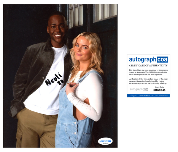 Ncuti Gatwa Doctor Who Signed Autograph 8x10 Photo ACOA