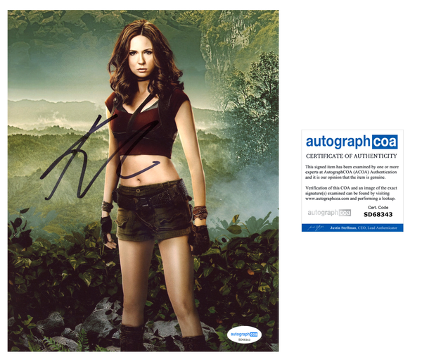 Karen Gillan Jumanji Signed Autograph 8x10 Photo ACOA